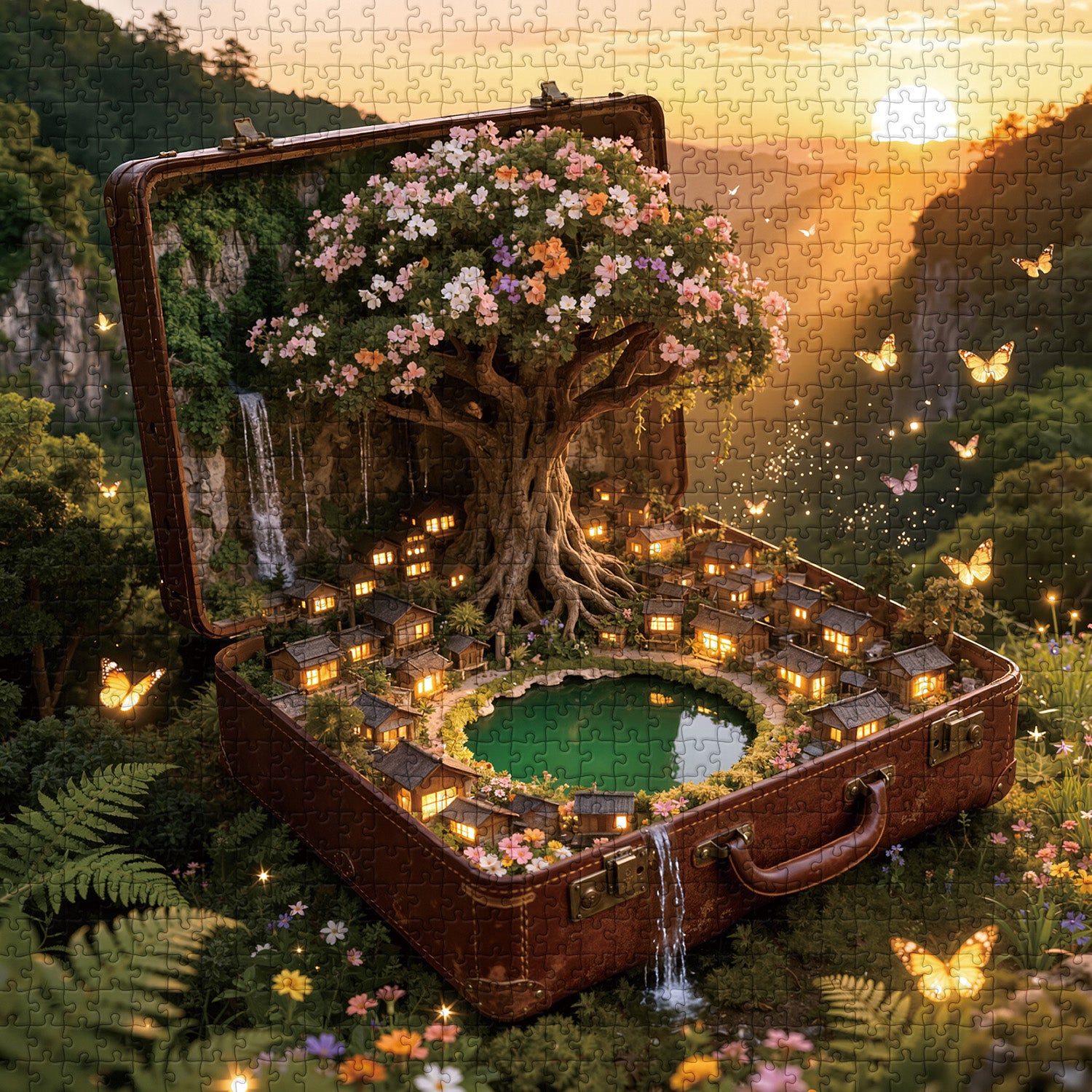 Der Koffer Arcadia Puzzle 1000 Teile