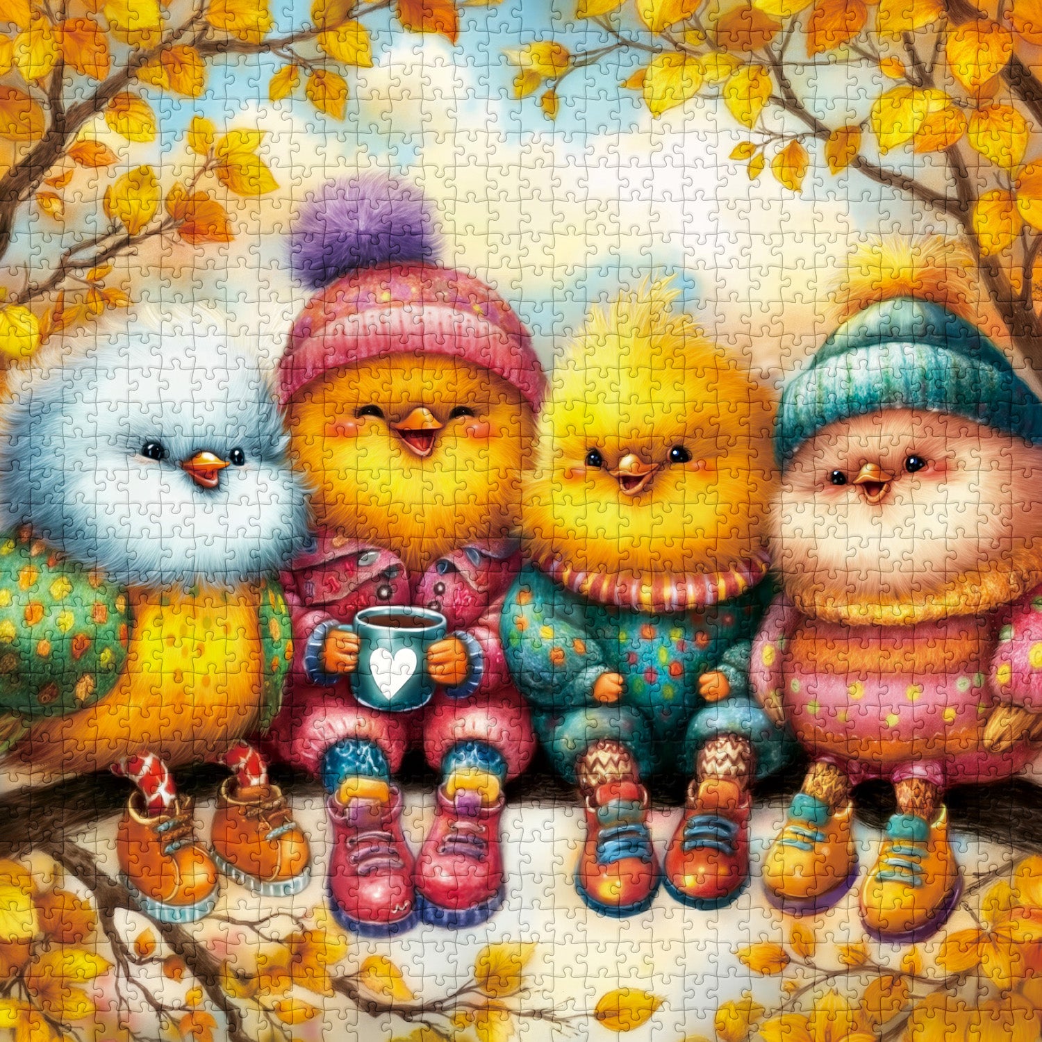 Feather Boughs Jigsaw Puzzle 1000 Pieces