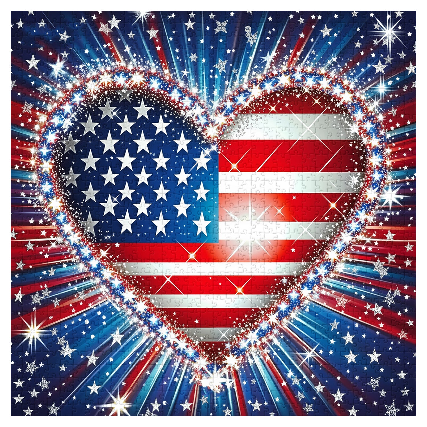 Patriot-Herz-Puzzle, 1000 Teile