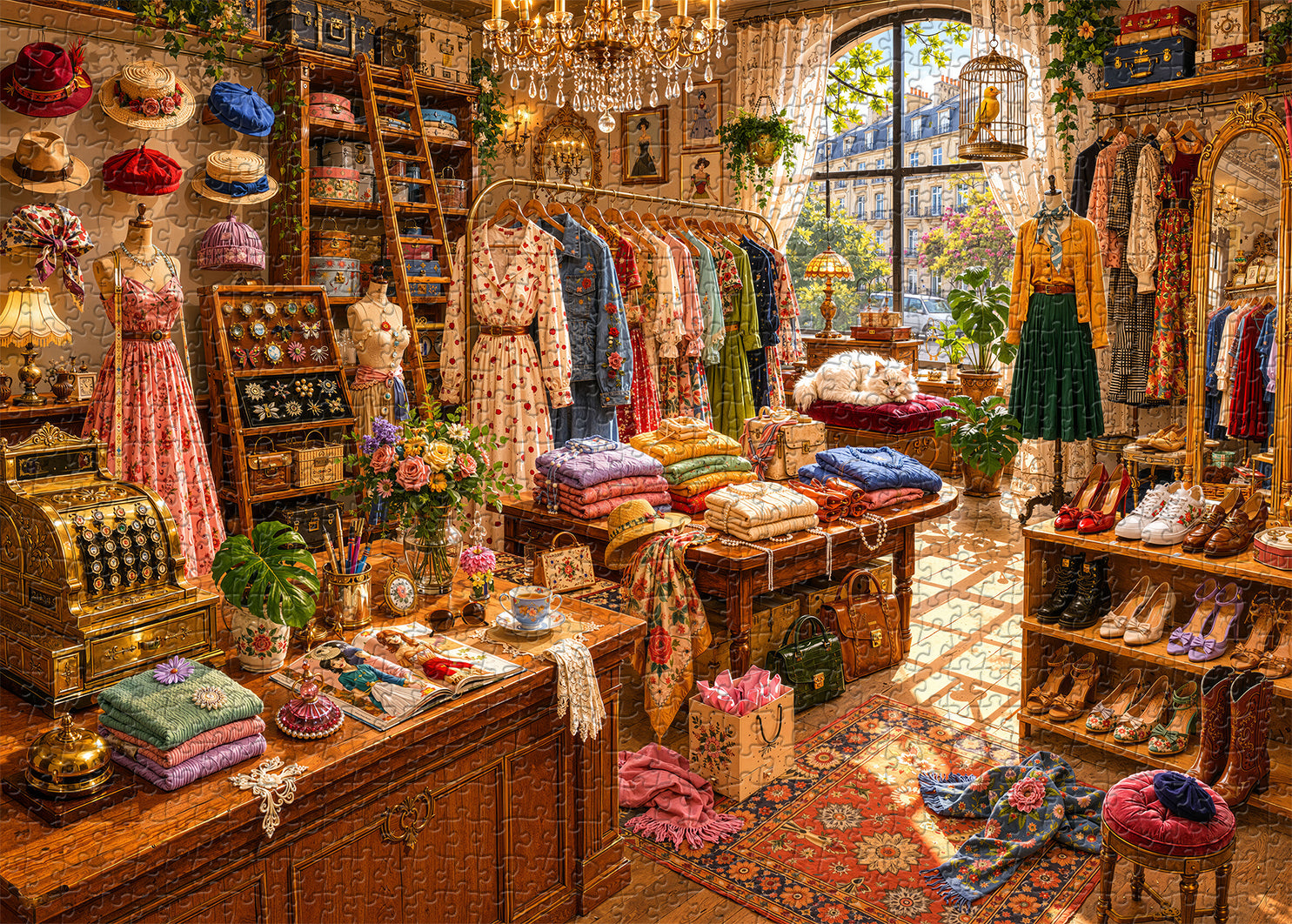 Paris Vintage Boutique Jigsaw Puzzle 1000 Pieces