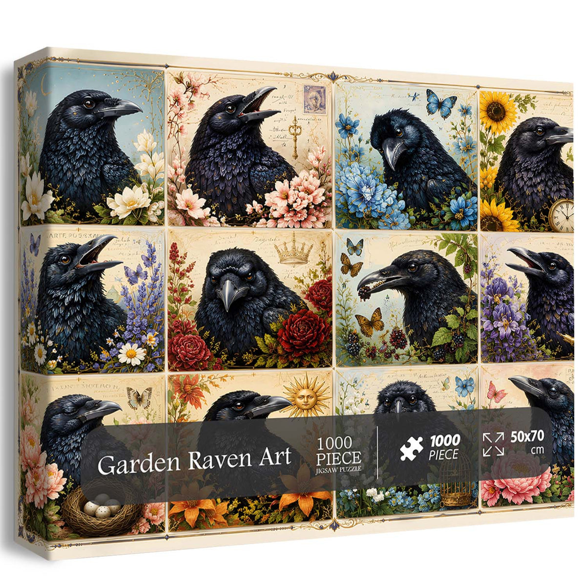 Garden Raven Art Jigsaw Puzzle 1000 Pieces