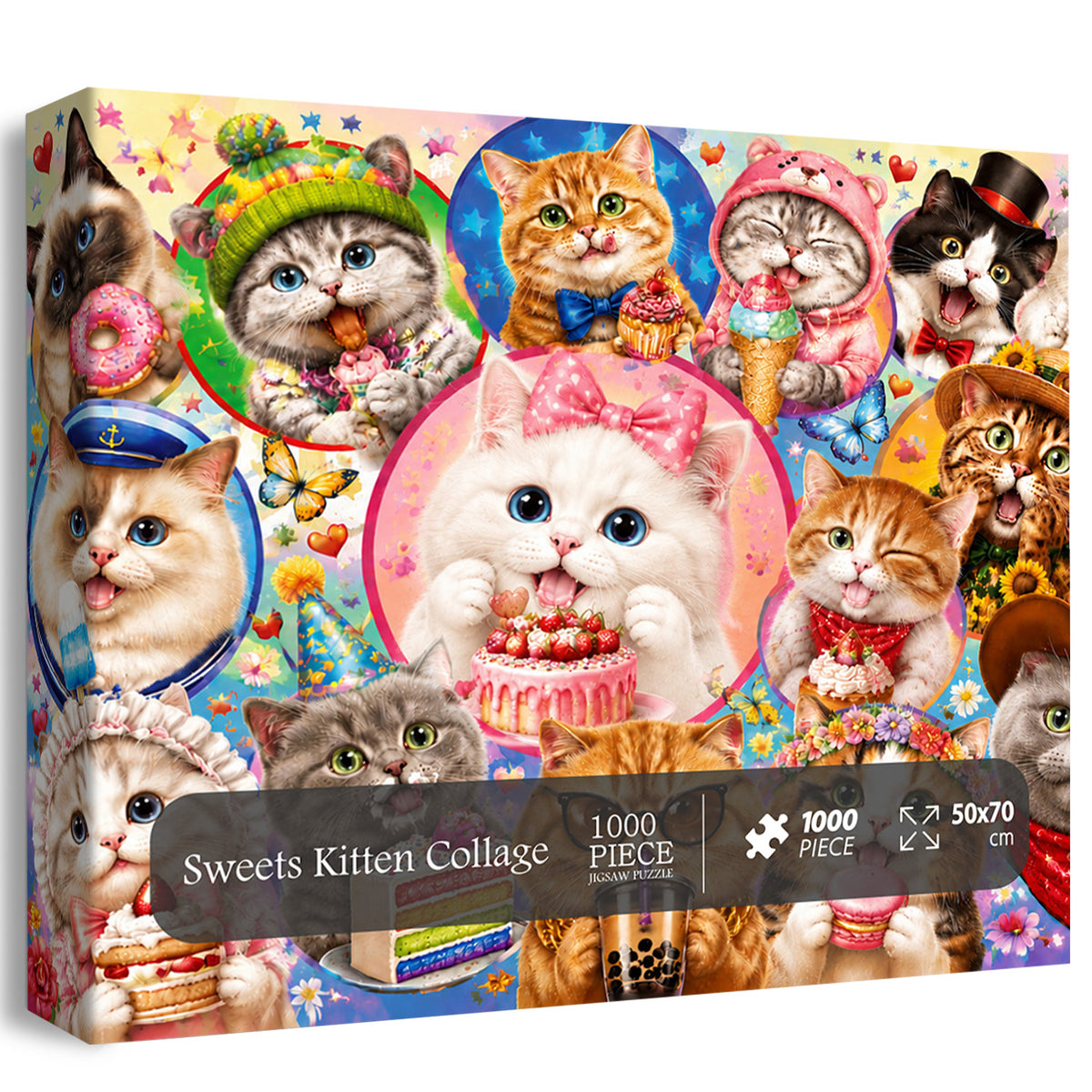 Sweets Kitten Collage Puzzle 1000 Teile