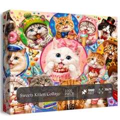 Sweets Kitten Collage Puzzle 1000 Teile