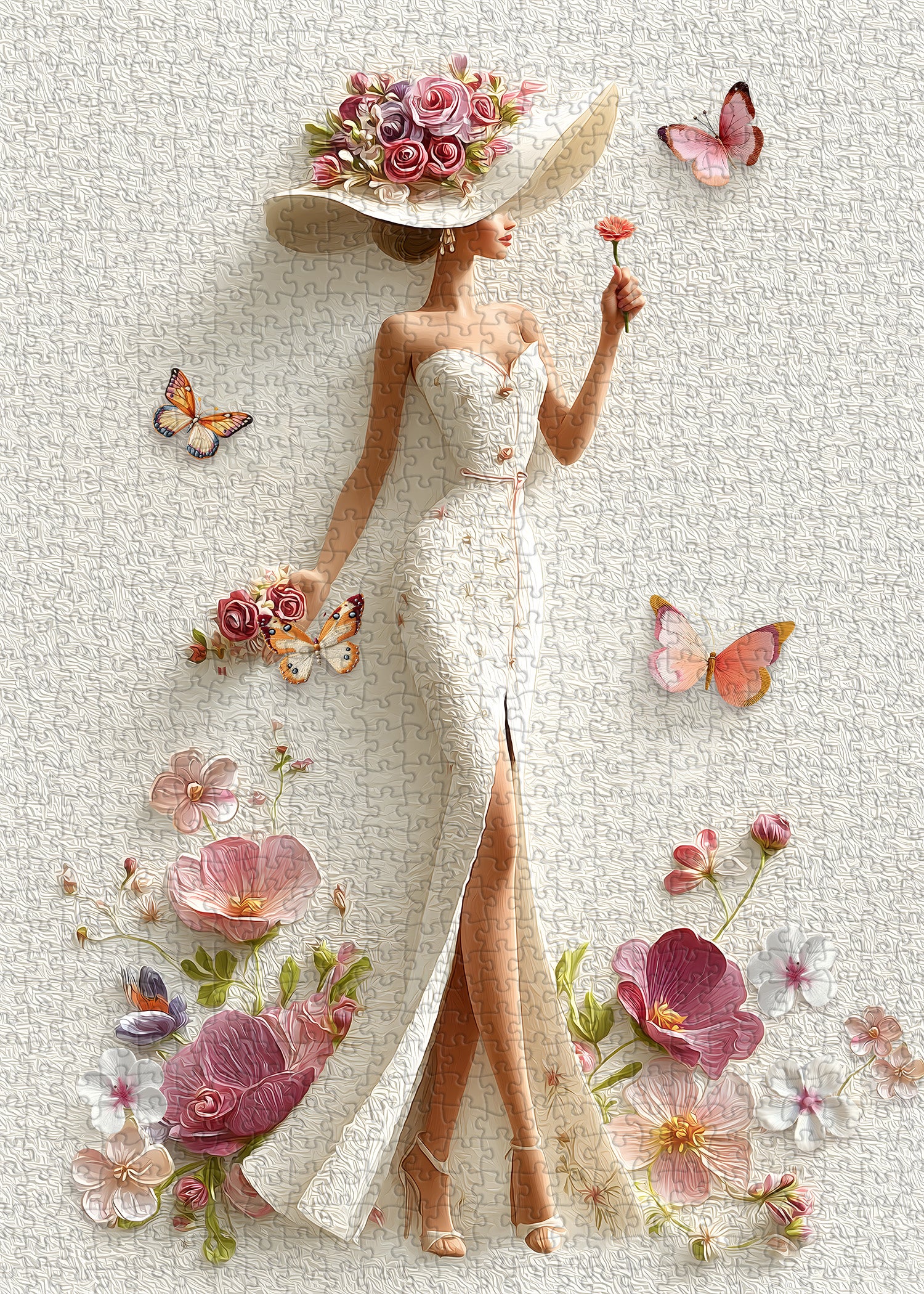 Floral Grace Muse Jigsaw Puzzle 1000 Pieces