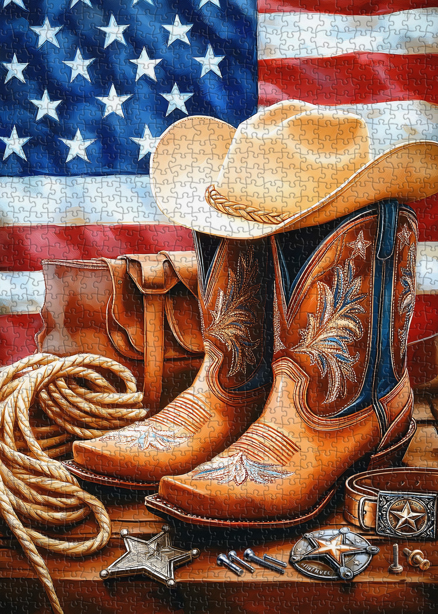 Stiefel der Freiheit Puzzle 1000 Teile