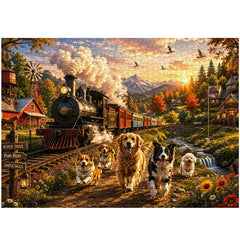 Autumn Run Jigsaw Puzzle 1000 Pieces