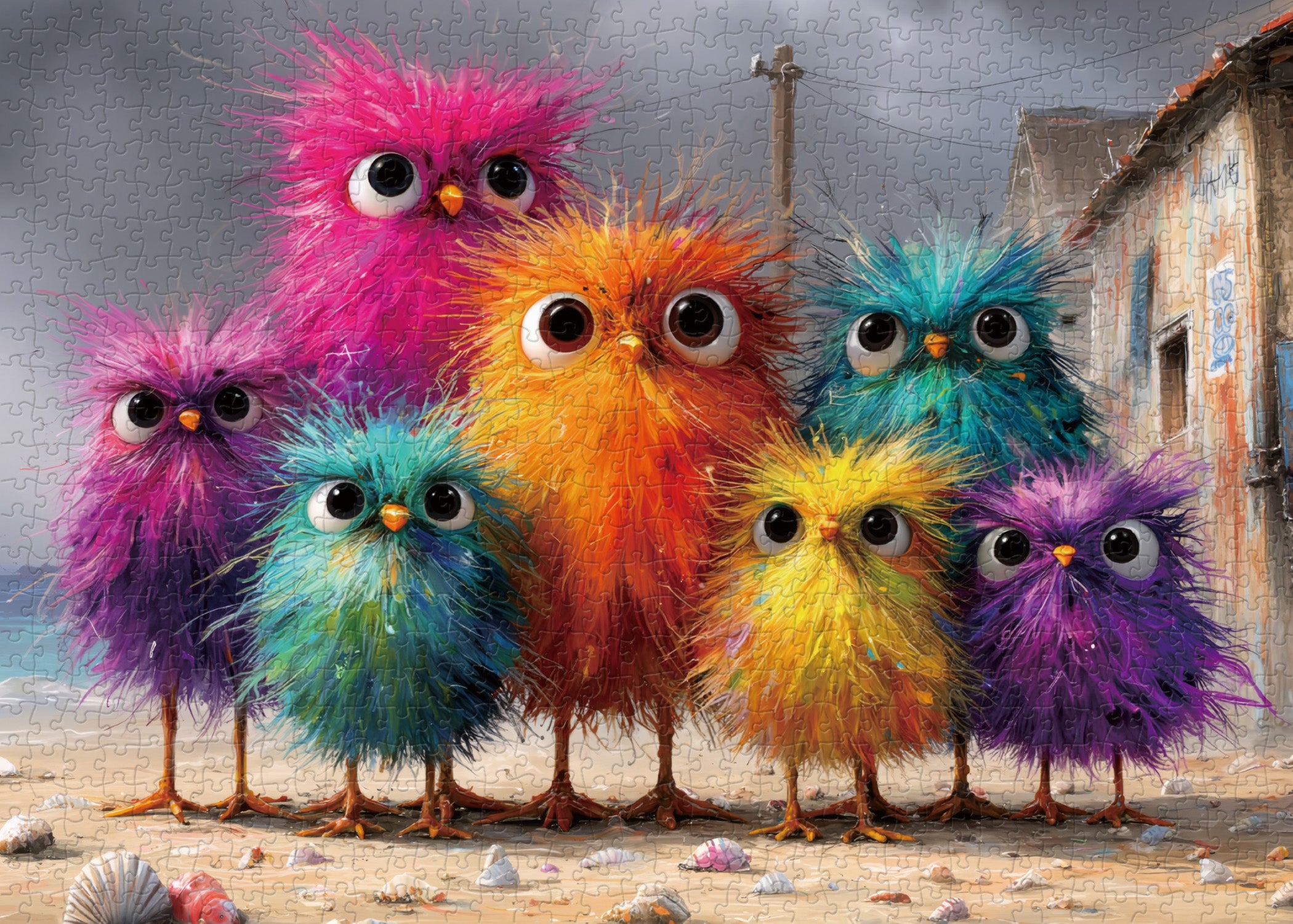 Fluffy Coast Puzzle 1000 Teile