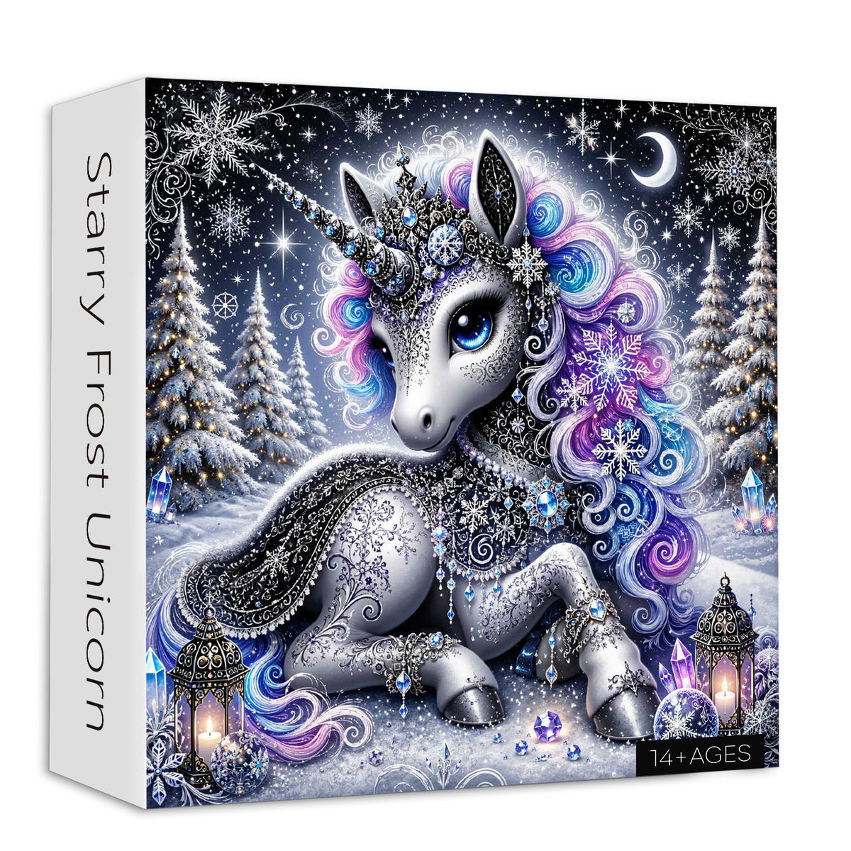 Starry Frost Unicorn Jigsaw Puzzle 1000 Pieces