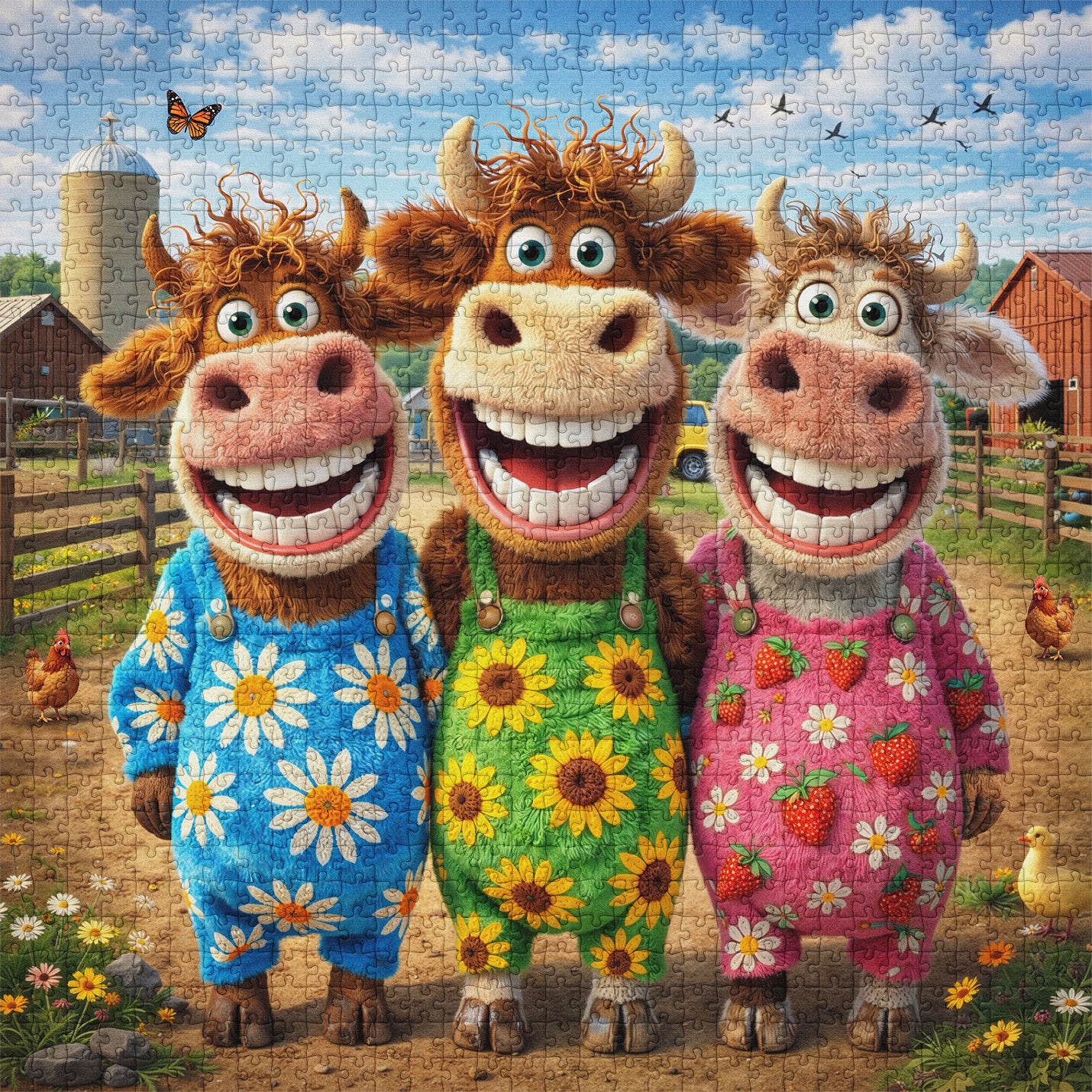 Happy Farm Friends Puzzle 1000 Teile