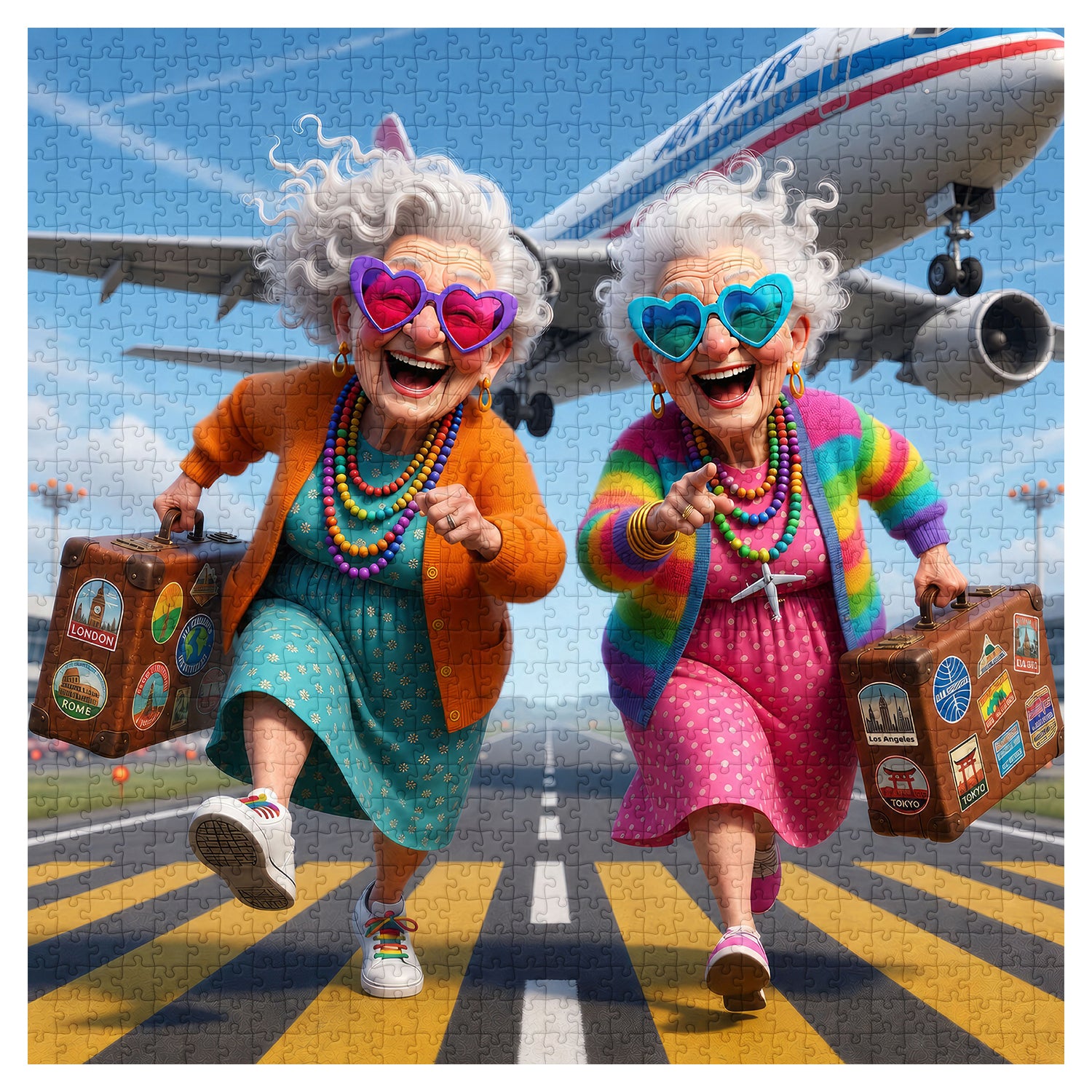 Fernweh Omas Puzzle 1000 Teile