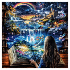 Whimsical Dream Library Jigsaw Puzzle 1000 Pieces