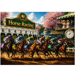 Blossom Horse Race Jigsaw Puzzle 1000 Pieces