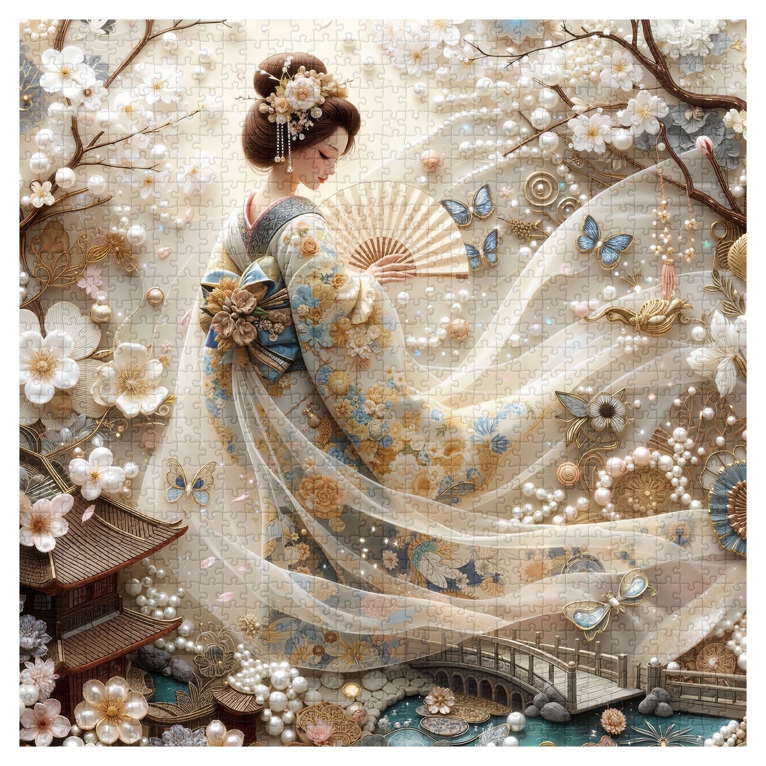 Flüsternde Blüten Puzzle 1000 Teile