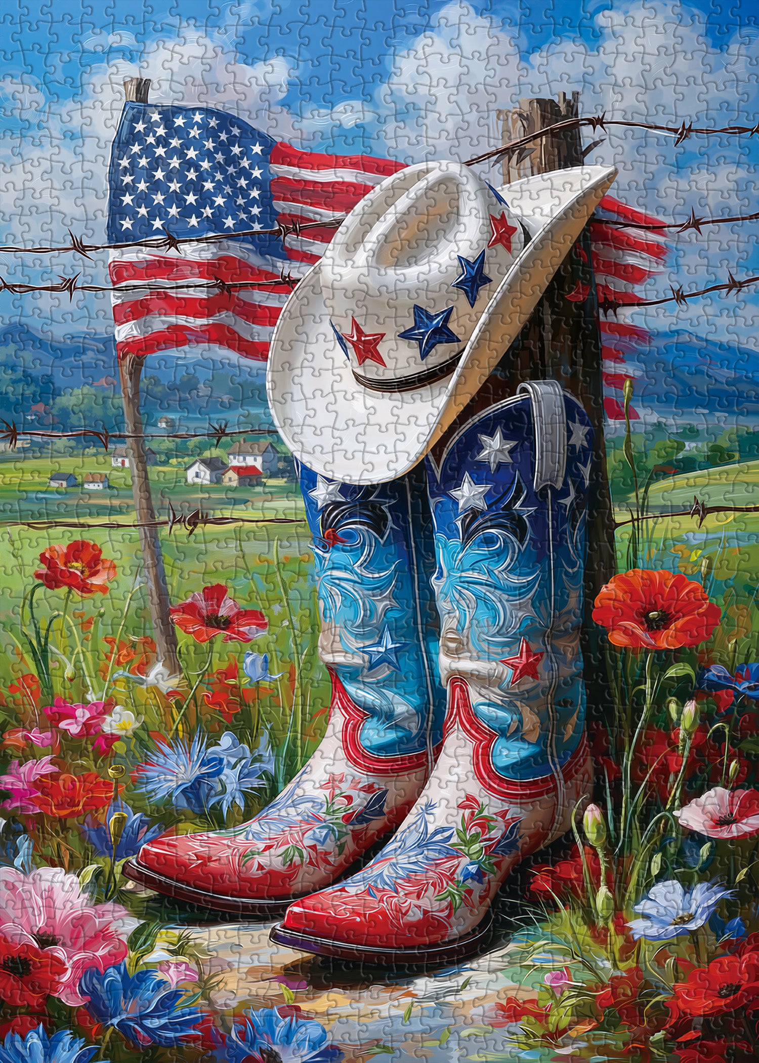 Free Field Jigsaw Puzzle 1000 Pieces