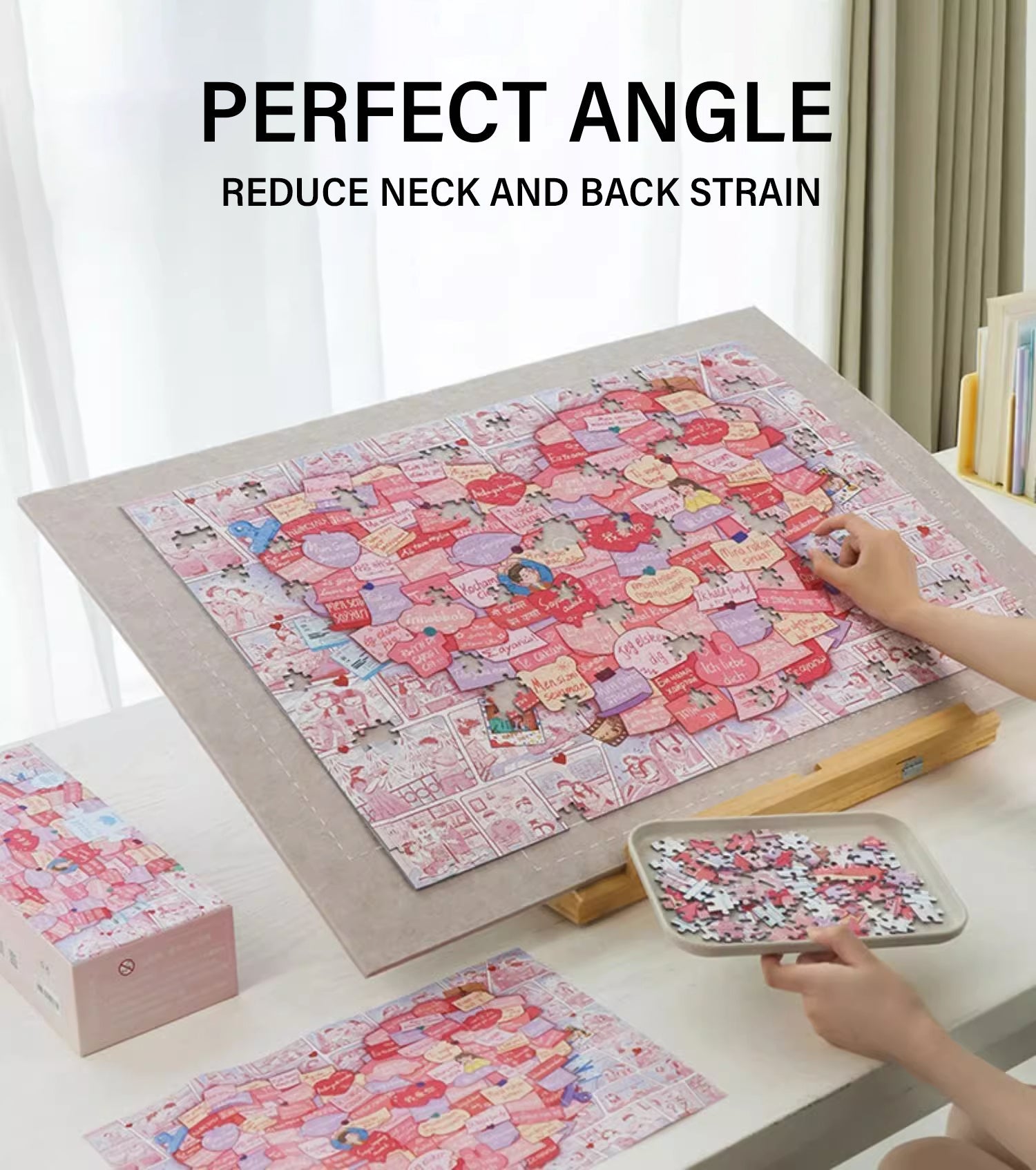 Pickforu Adjustable Jigsaw Puzzle Board