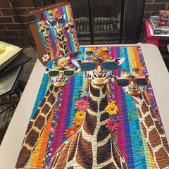 Fabric Giraffe Jigsaw Puzzle 1000 Pieces