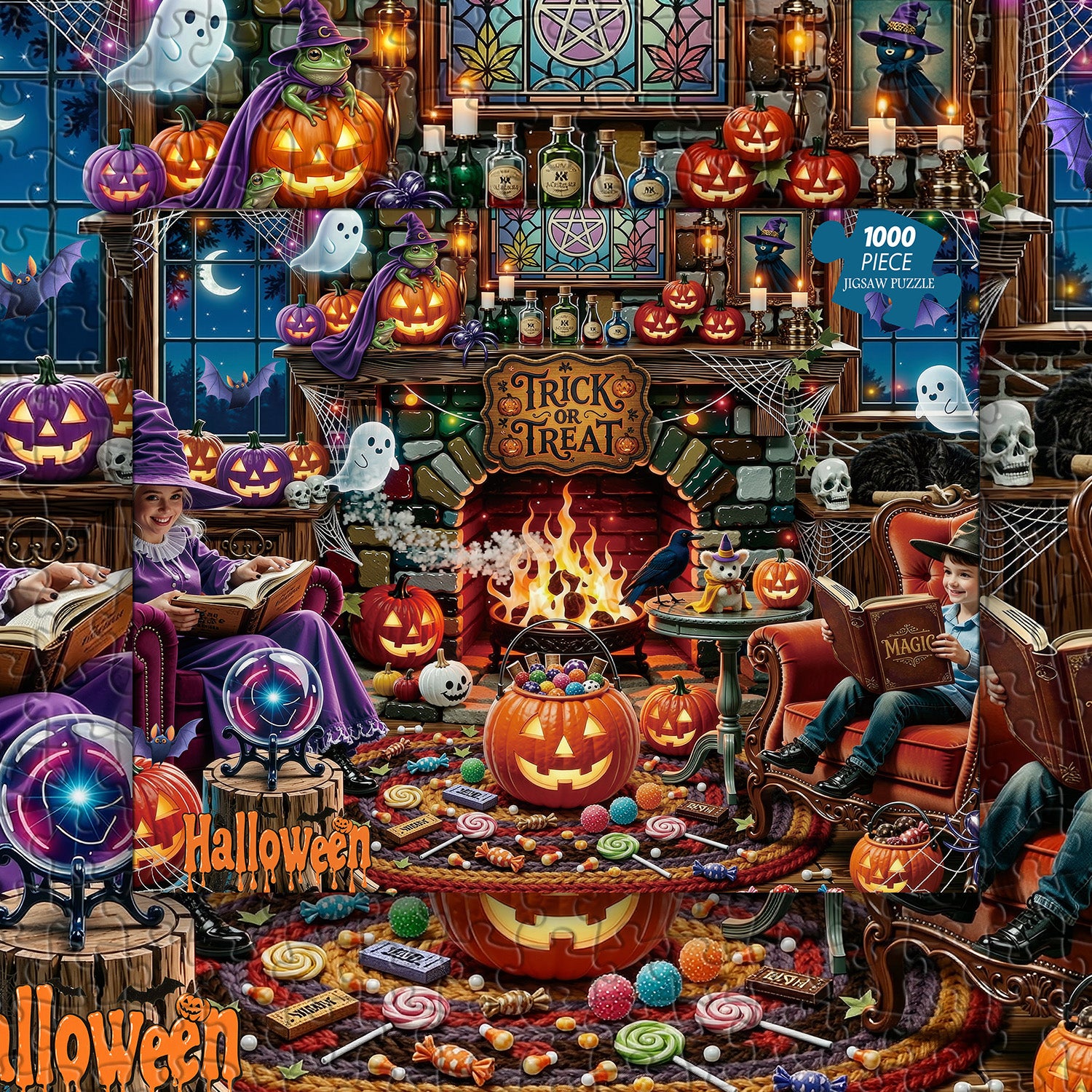 Halloween Hearth Jigsaw Puzzle 1000 Pieces