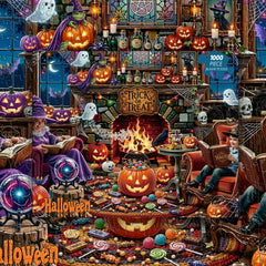 Halloween Hearth Jigsaw Puzzle 1000 Pieces
