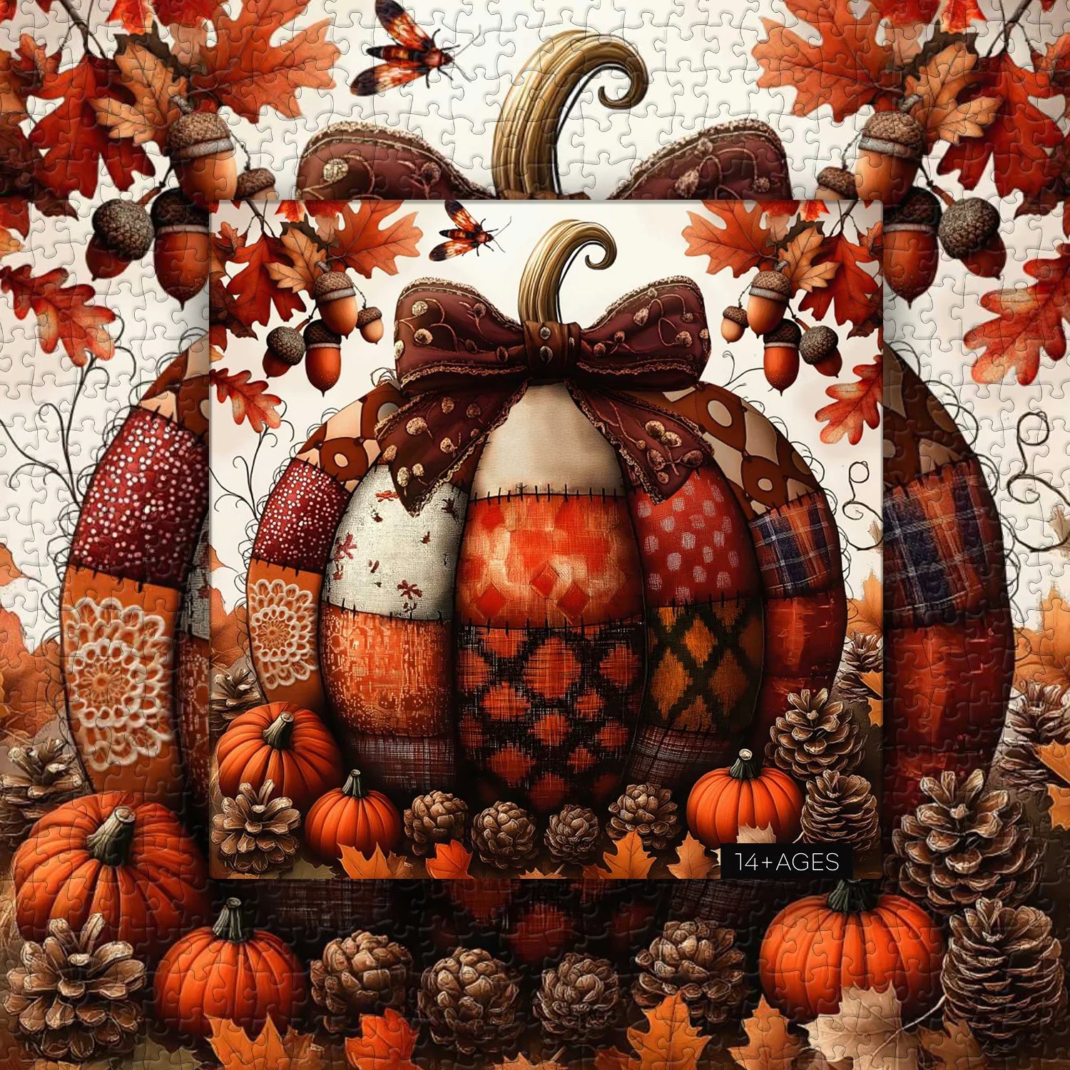 Patchwork Pumpkin Jigsaw Puzzle 1000 Pieces
