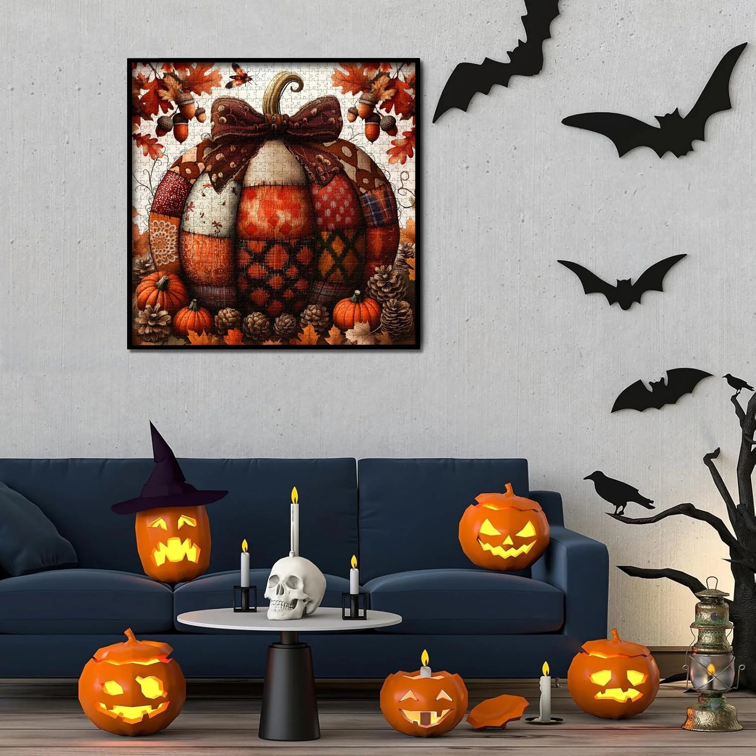 Patchwork Pumpkin Jigsaw Puzzle 1000 Pieces