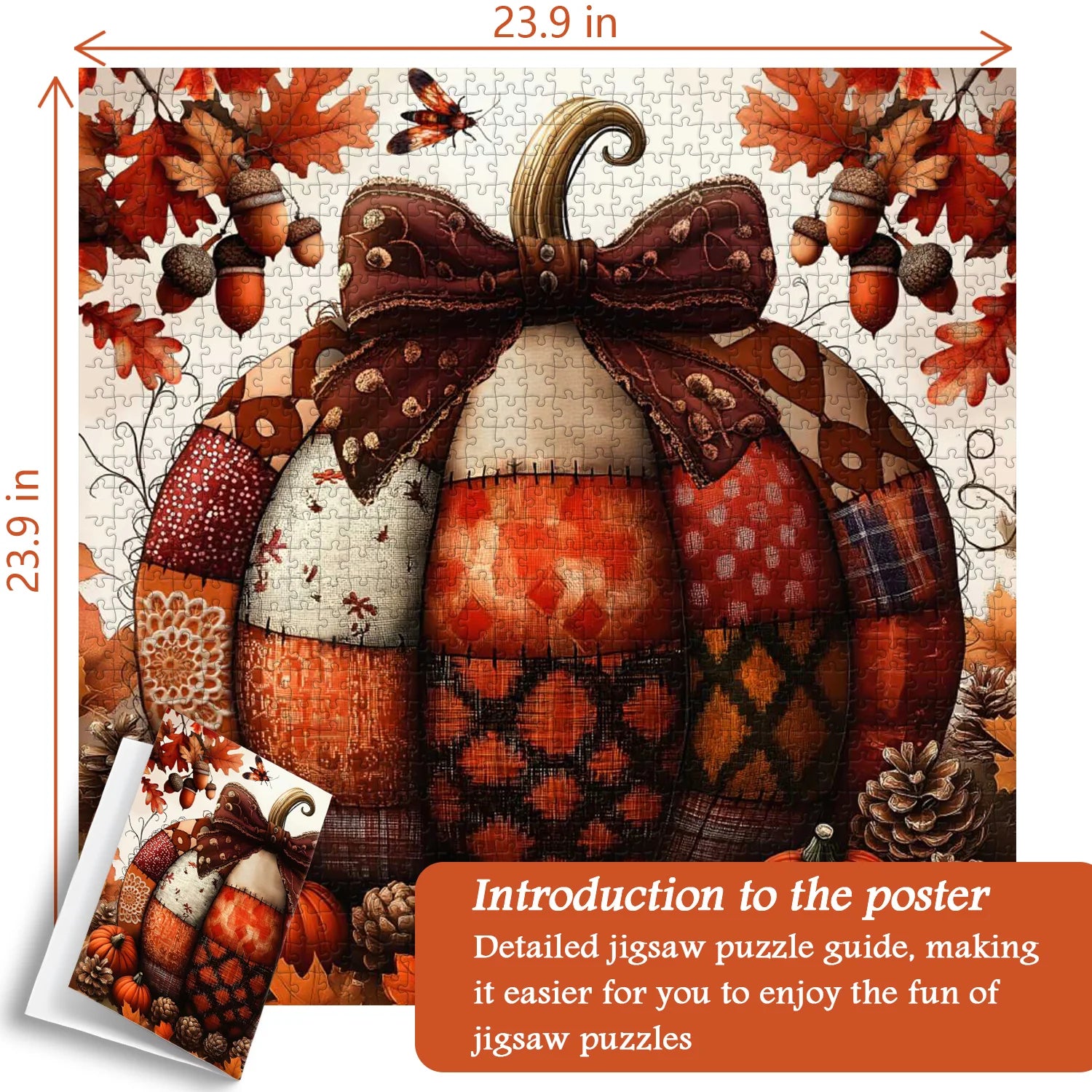Patchwork Pumpkin Jigsaw Puzzle 1000 Pieces