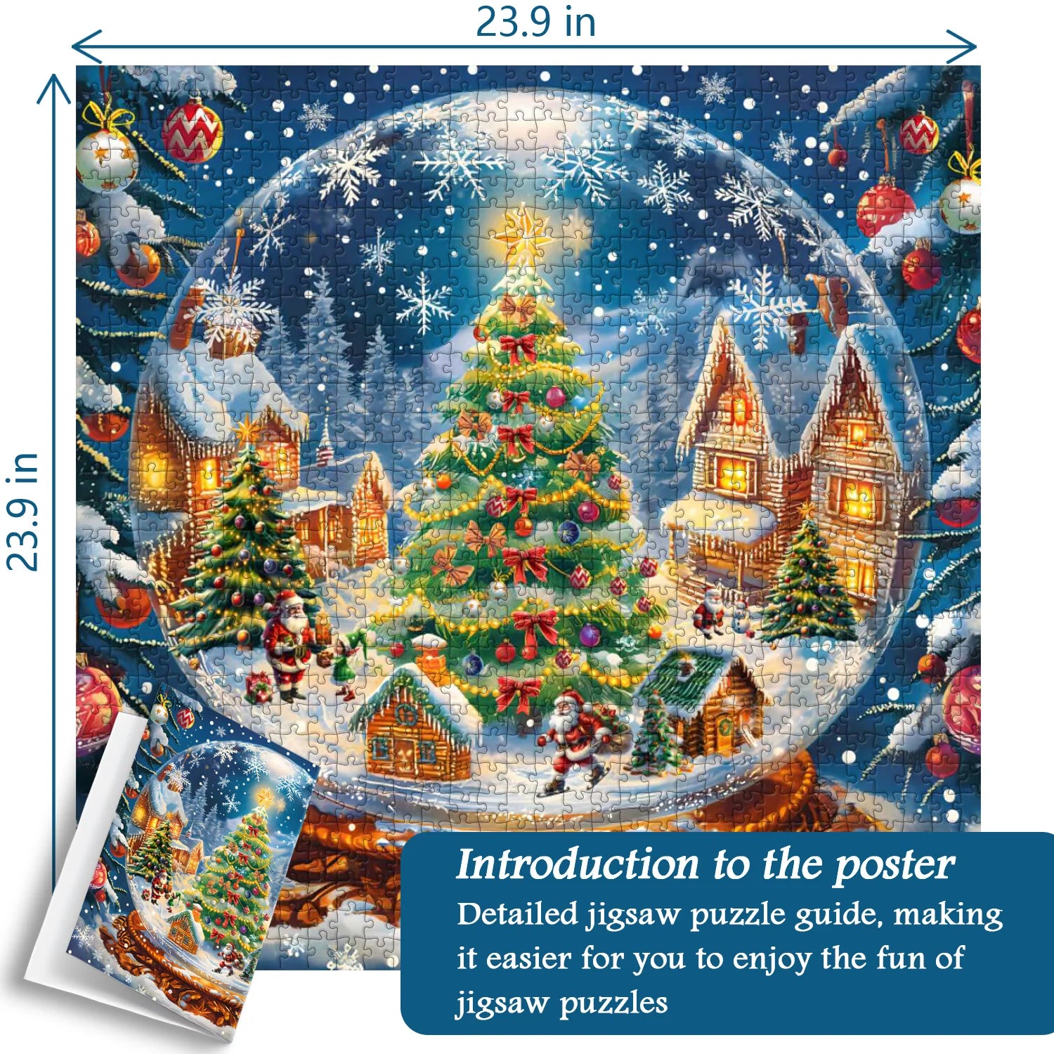 Christmas Crystal Ball Jigsaw Puzzle 1000 Pieces