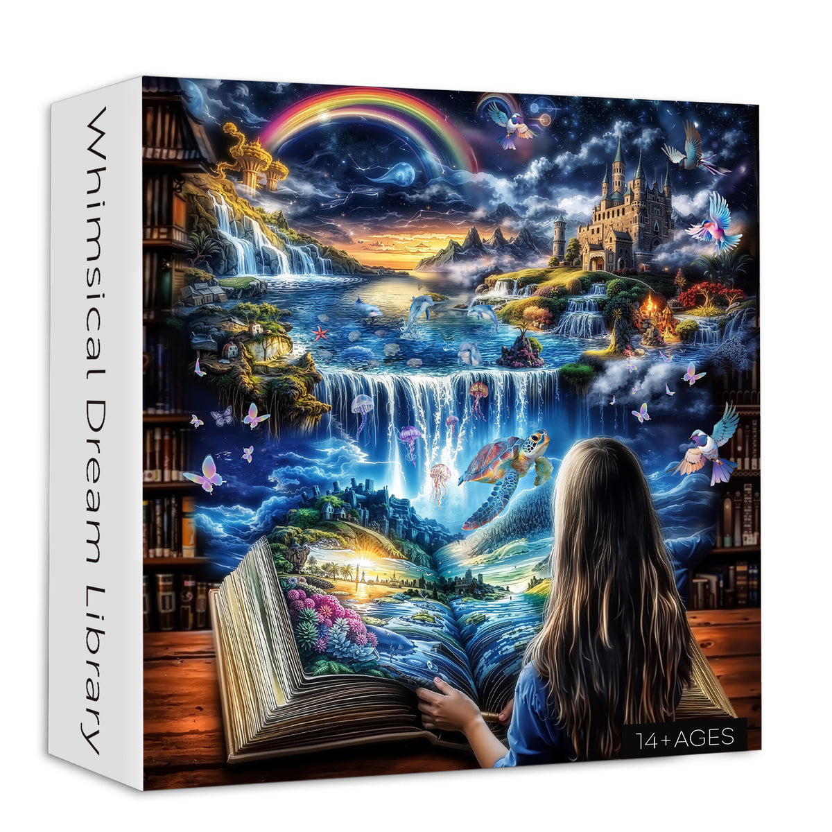Whimsical Dream Library Jigsaw Puzzle 1000 Pieces