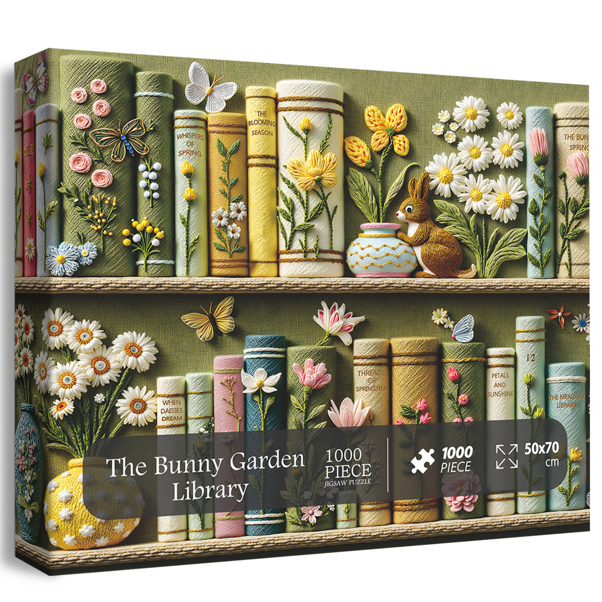 The Bunny's Garden Library Jigsaw Puzzle 1000 Pieces