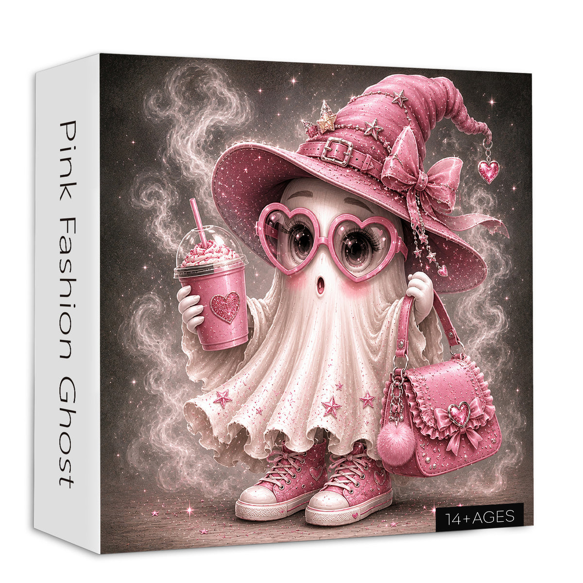Pink Fashion Ghost Flag Jigsaw Puzzle 1000 Pieces