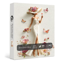Floral Grace Muse Jigsaw Puzzle 1000 Pieces
