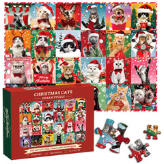 Weihnachtskatzen-Puzzle 1000 Teile