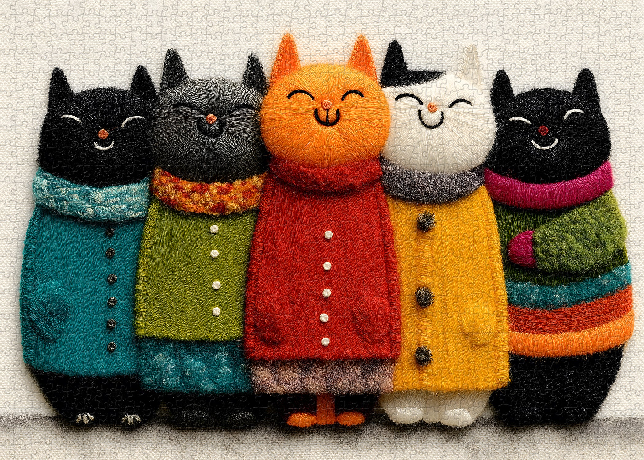 Cozy Cat Jigsaw Puzzle 1000 Pieces