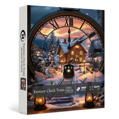 Fantasy Clock Train Jigsaw Puzzle 1000 Pieces