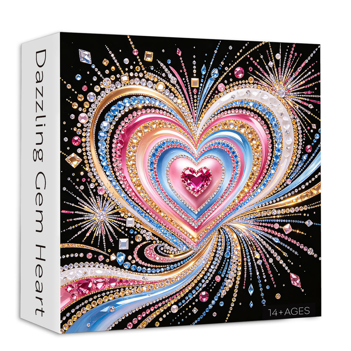 Dazzling Gem Heart Jigsaw Puzzle 1000 Pieces