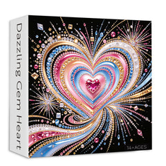 Dazzling Gem Heart Jigsaw Puzzle 1000 Pieces