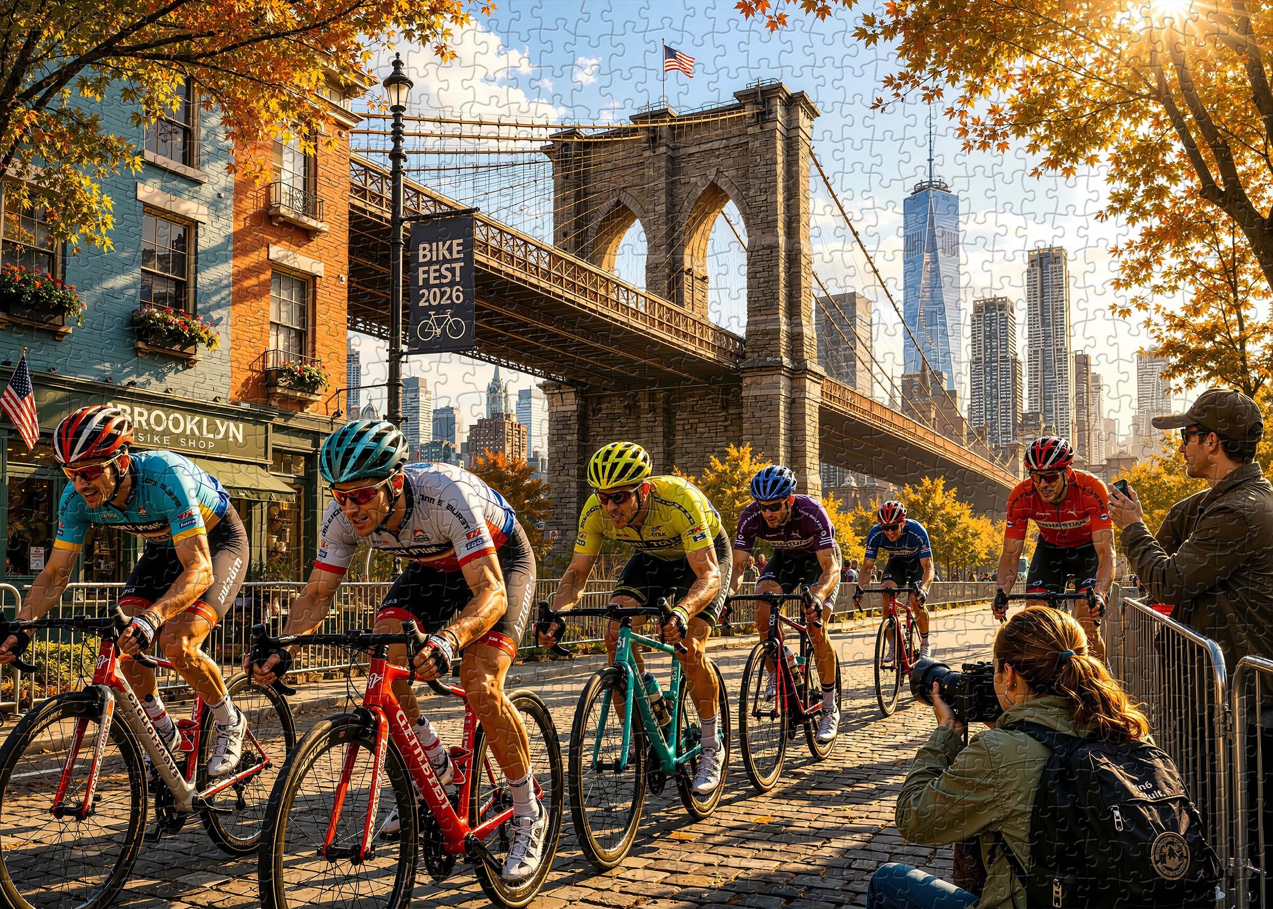 City Bike Race Puzzle 1000 Teile