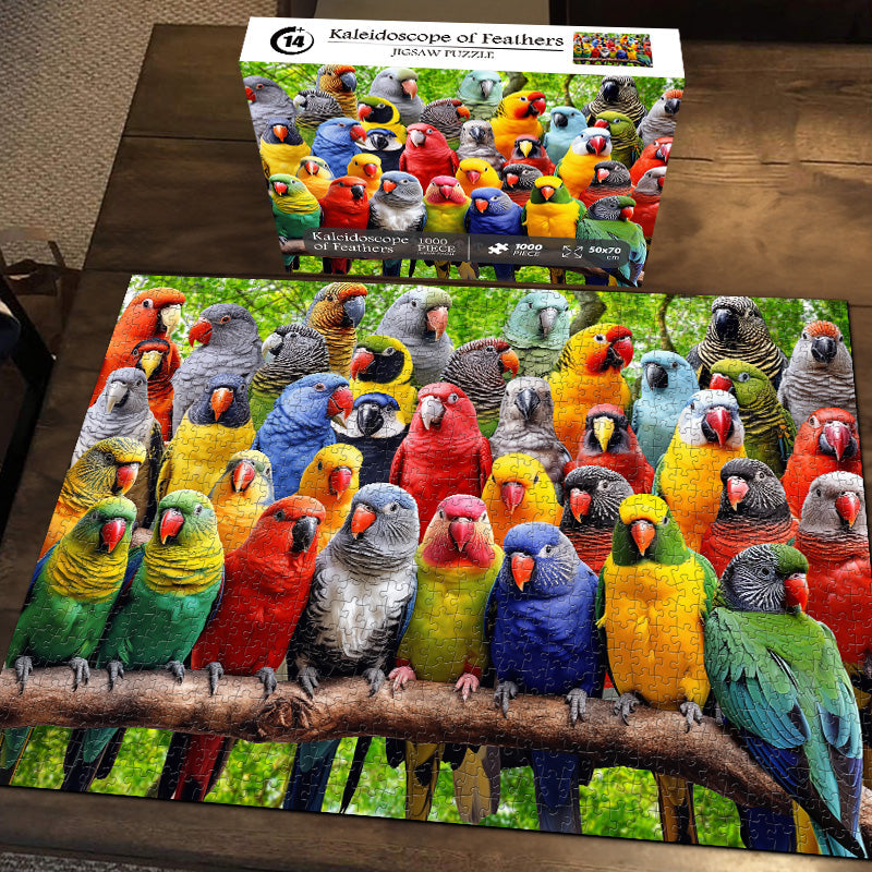 Kaleidoscope of Feathers Jigsaw Puzzle 1000 Pieces