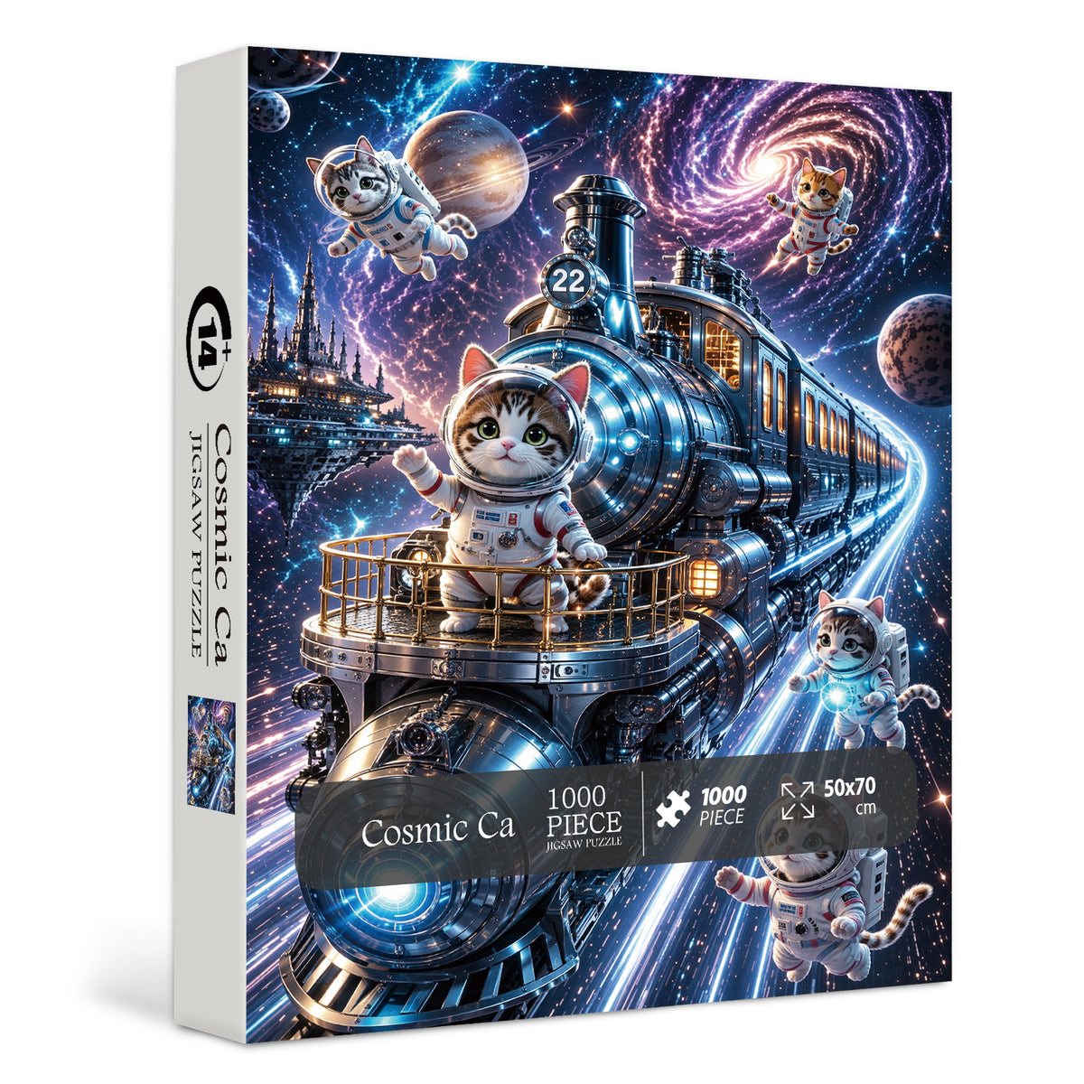 Kosmische Katze Puzzle 1000 Teile