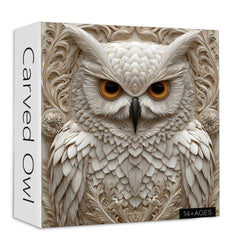 Geschnitztes Eulen-Puzzle 1000 Teile