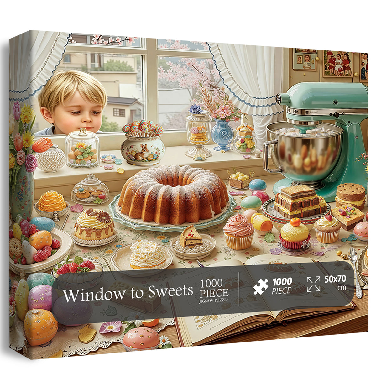 Fenster zu Süßigkeiten Puzzle 1000 Teile