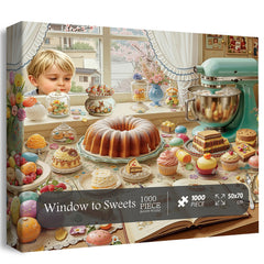Fenster zu Süßigkeiten Puzzle 1000 Teile
