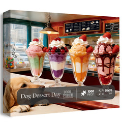 Hund Dessert Day Puzzle 1000 Teile