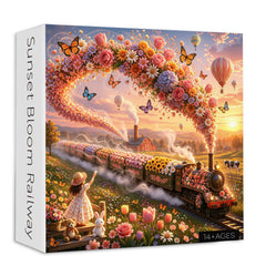 Sunset Bloom Railway Puzzle 1000 Teile