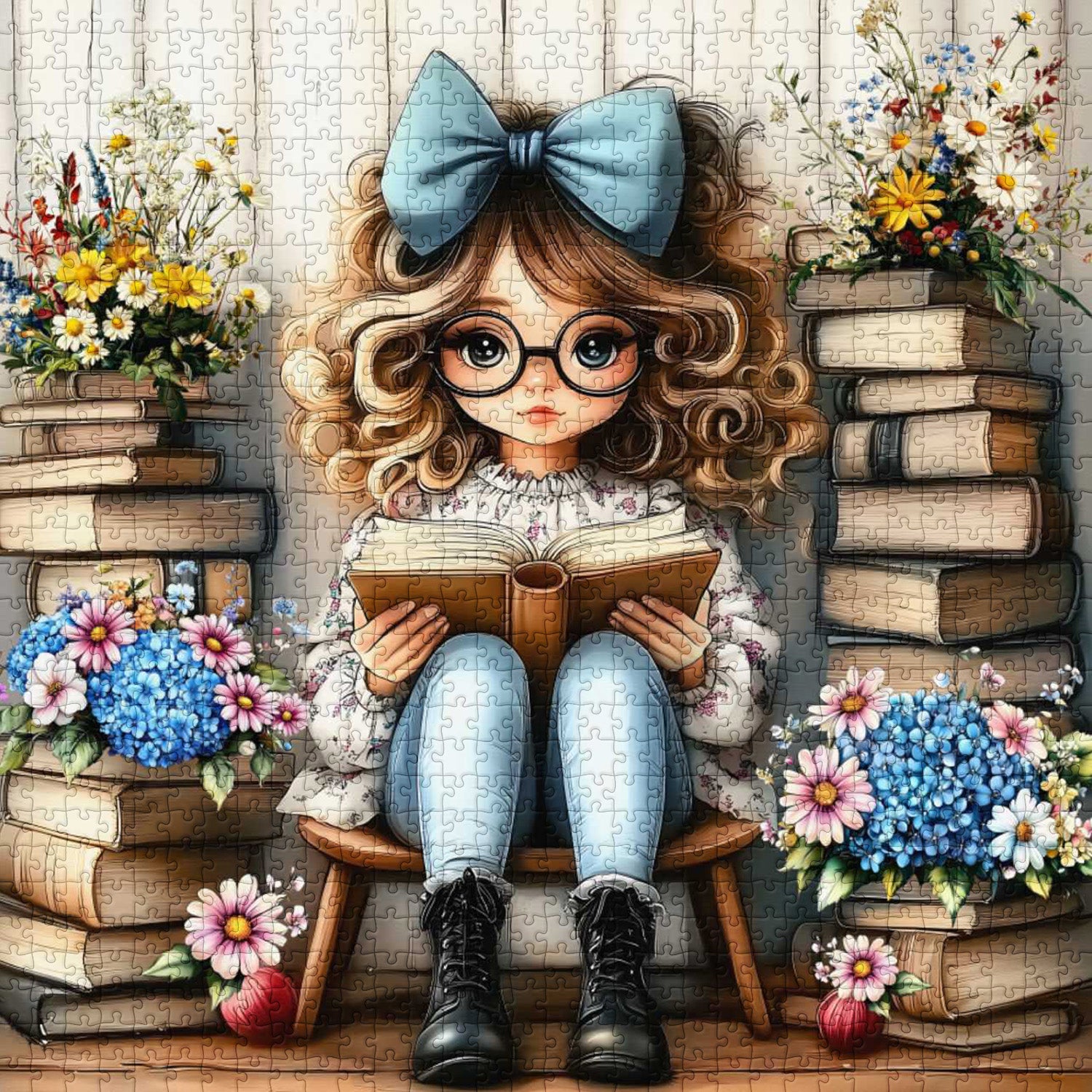 Blumenleser-Puzzle 1000 Teile