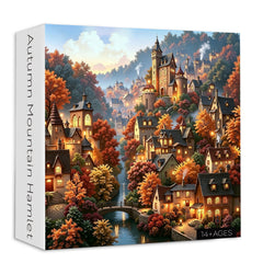 Autumn Mountain Hamlet Jigsaw Puzzle 1000 Pieces