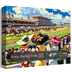 Pferderennen-Event-Puzzle 1000 Teile