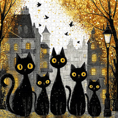 Old Town Cats Puzzle 1000 Teile