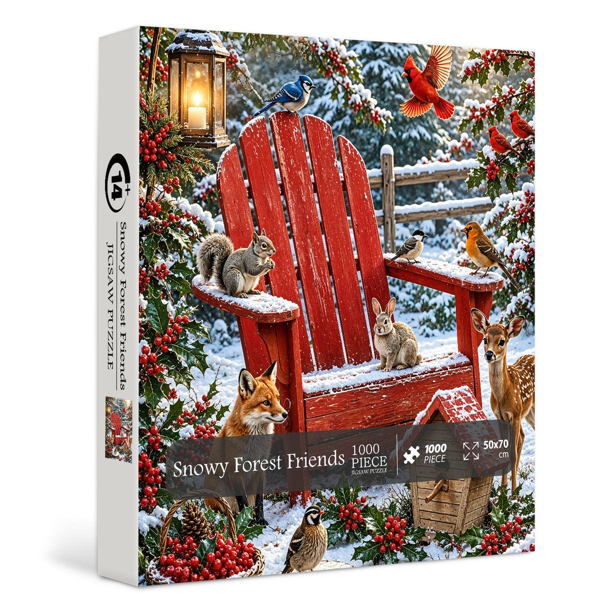 Snowy Forest Friends Puzzle 1000 Teile