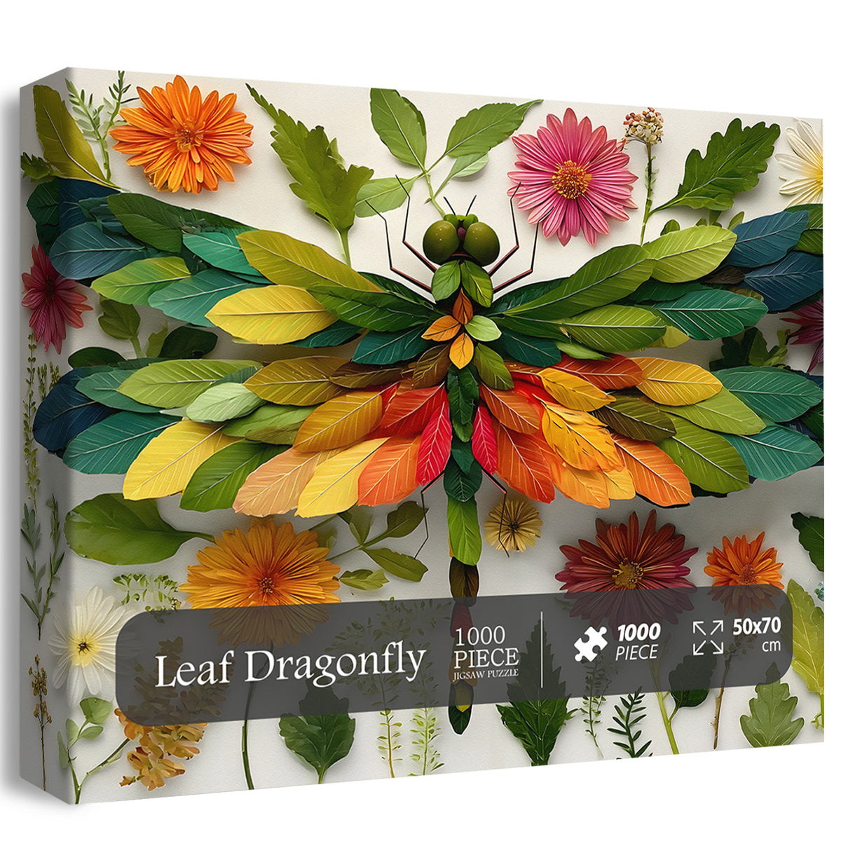 Leaf Dragonfly Jigsaw Puzzle 1000 Pieces
