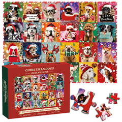 Christmas Dogs Jigsaw Puzzle 1000 Pieces